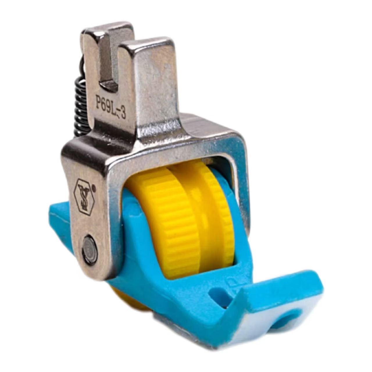 Textile Sewing Machine - ตีนผีกดลูกกลิ้งพลาสติก T69 แบบมีบานพับสำหรับงานเย็บท่อและเชือก ซ้าย-ขวา รุ่น 36069RH