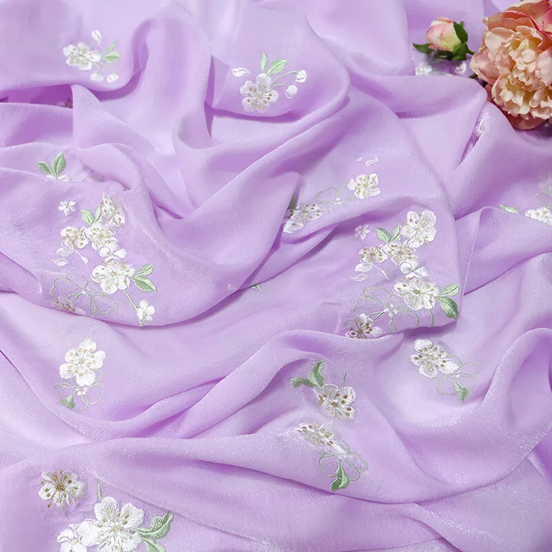 ผ้าชีฟองปักลายดอกแพร์ 1 เมตร ส - Sewing Batik Fabric บทวิจารณ์และราคา