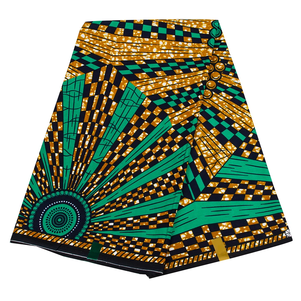 แอฟริกันผ้า 3/6 หลาผ้าฝ้ายอังก - Sewing Batik Fabric บทวิจารณ์และราคา