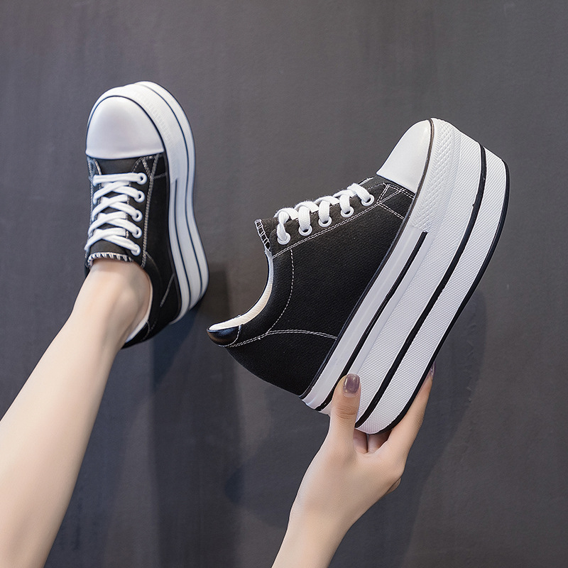 รองเท้าผ้าใบแฟชั่นใหม่ ระบายอา - Sewing Latex บทวิจารณ์และราคา