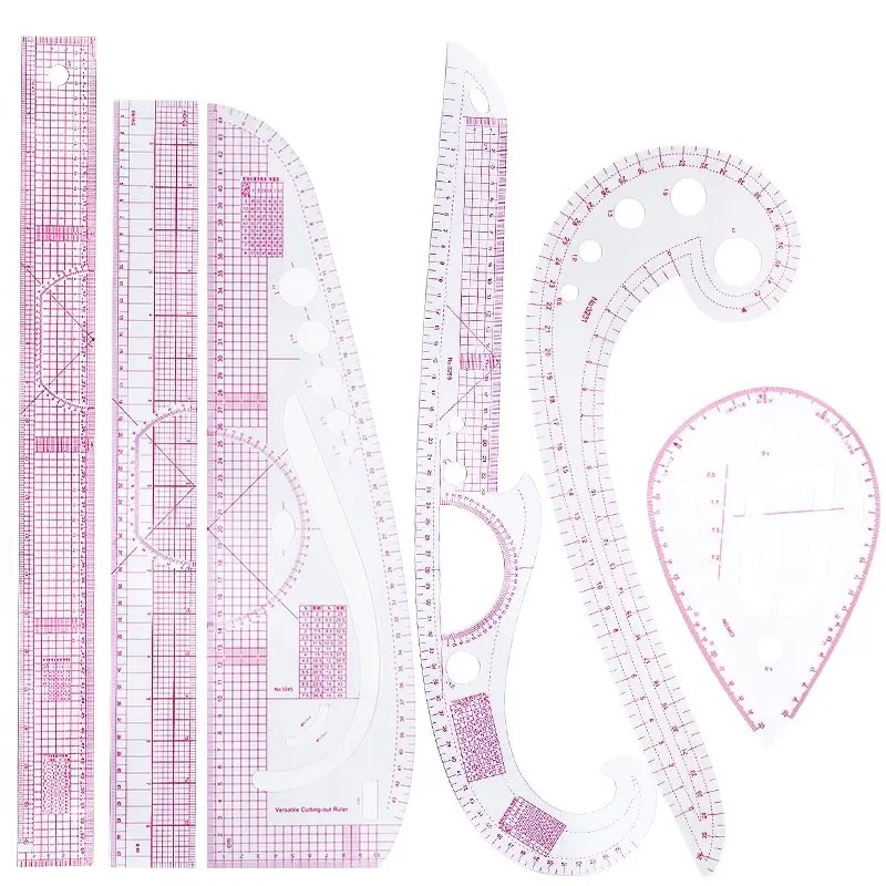 6PCS French Curve ไม้บรรทัด So - Sewing Gauge Ruler บทวิจารณ์และราคา