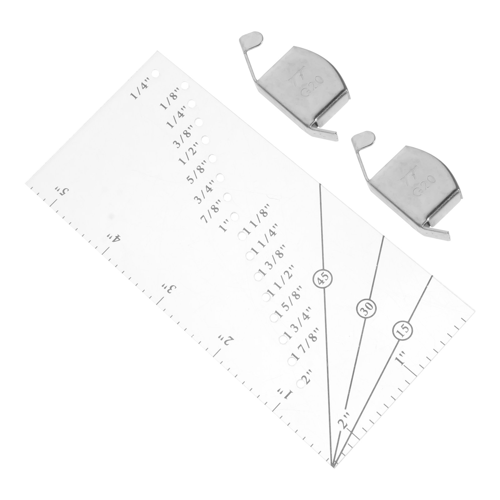 1 ชุด ไม้บรรทัดพลาสติกสำหรับงา - Sewing Gauge Ruler บทวิจารณ์และราคา